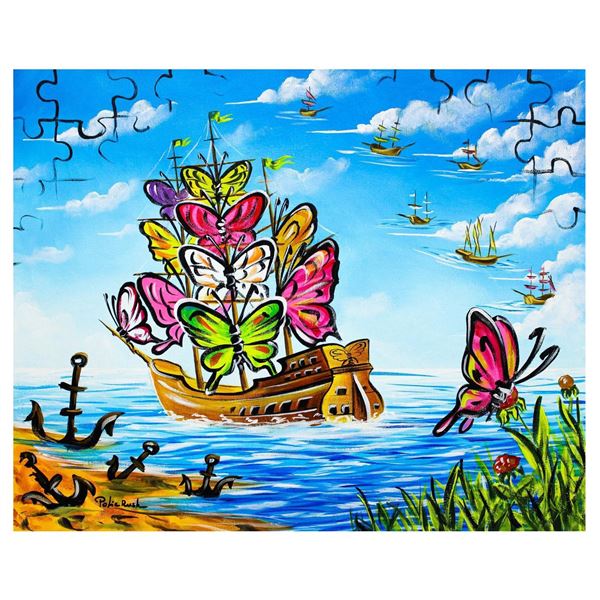 Eugene Poliarush- Original Oil on Canvas "Beautiful Flowers"