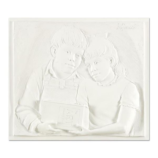 Bill Mack,  Sharing  Limited Edition Monotype Relief Sculpture from an AP Edition, Cast Signed with 