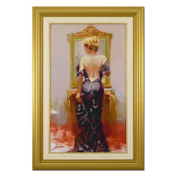 Pino (1939-2010)- Hand Embellished Giclee on Canvas  Evening Elegance 