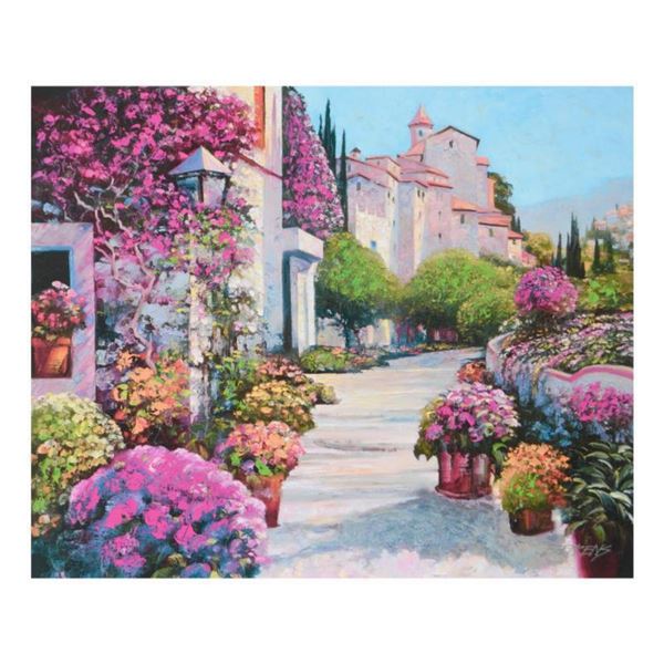 Howard Behrens (1933-2014),  Blissful Burgundy  Limited Edition on Canvas, Numbered and Signed with 