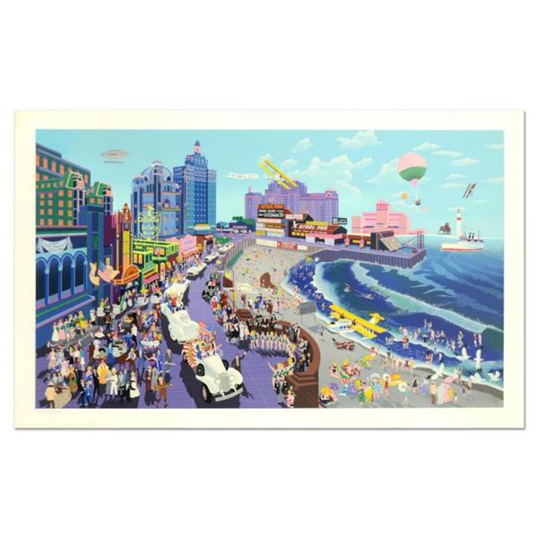 Melanie Taylor Kent, "Boardwalk of Atlantic City" Limited Edition Serigraph (44" x 26"), Numbered an