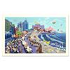 Image 1 : Melanie Taylor Kent, "Boardwalk of Atlantic City" Limited Edition Serigraph (44" x 26"), Numbered an