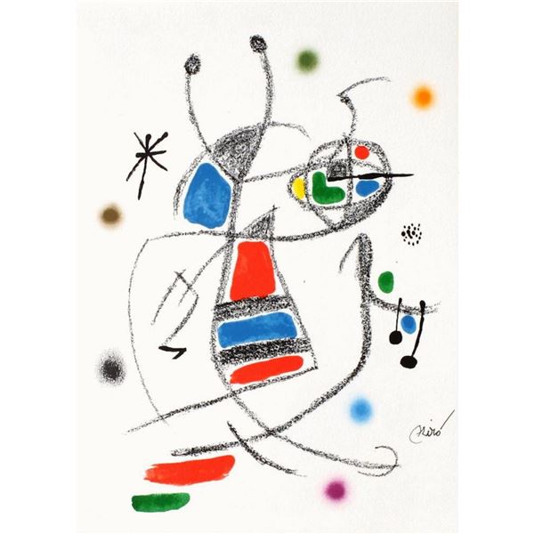 Joan Miro- Lithograph "Maravillas con variaciones acrosticas 08"