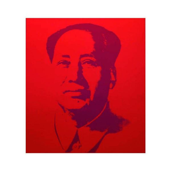 Andy Warhol- Silk Screen  Mao-Red 