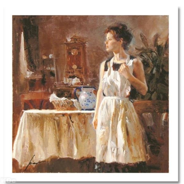 Pino (1939-2010) "Sunday Chores" Limited Edition Giclee. Numbered and Hand Signed; Certificate of Au