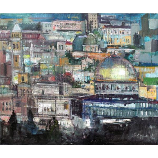 Alex Zwarenstein  Jerusalem at Dusk  Giclee on Canvas