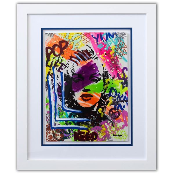 Nastya Rovenskaya- Original Mixed Media on Paper "Model"