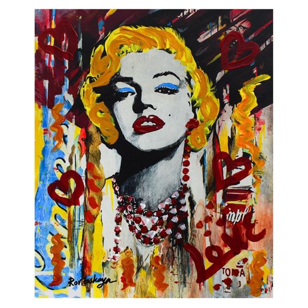 Nastya Rovenskaya- Mixed Media  Marilyn Monroe II 