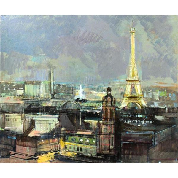 Alex Zwarenstein "Paris by Night" Giclee on Canvas