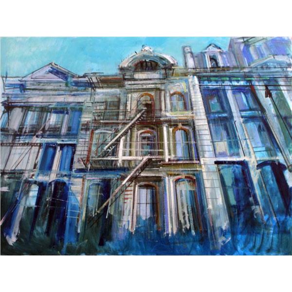 Alex Zwarenstein  Soho Iron Flats  Giclee on Canvas