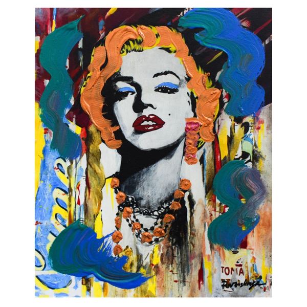 Nastya Rovenskaya- Mixed Media "Marilyn Monroe II"