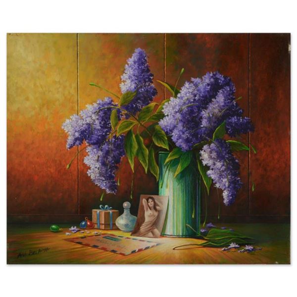 Avi Belaish, Original Acrylic Painting on Canvas, Hand Signed with Letter Authenticity.