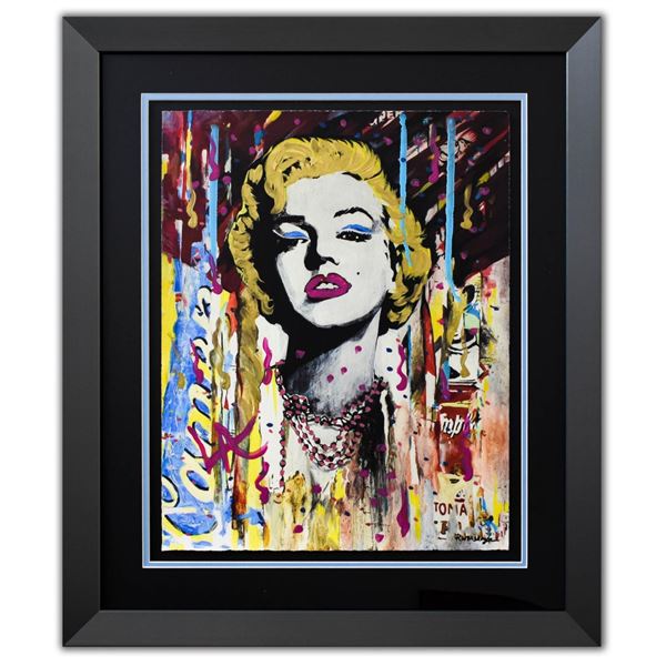 Nastya Rovenskaya- Original Mixed Media on Paper "Marilyn Monroe II"