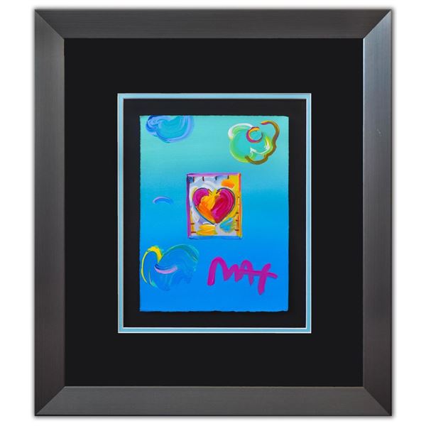 Peter Max- Original Mixed Media  Heart Series Ver. I #230 