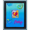 Image 2 : Peter Max- Original Mixed Media "Heart Series Ver. I #230"
