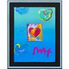 Image 2 : Peter Max- Original Mixed Media "Heart Series Ver. I #230"