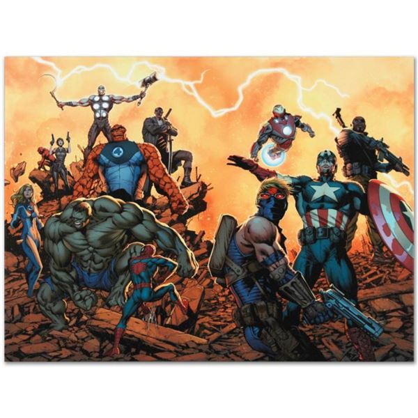 Marvel Comics  Ultimate Comics: Avengers #1  Numbered Limited Edition Giclee on Canvas by Carlos Pac