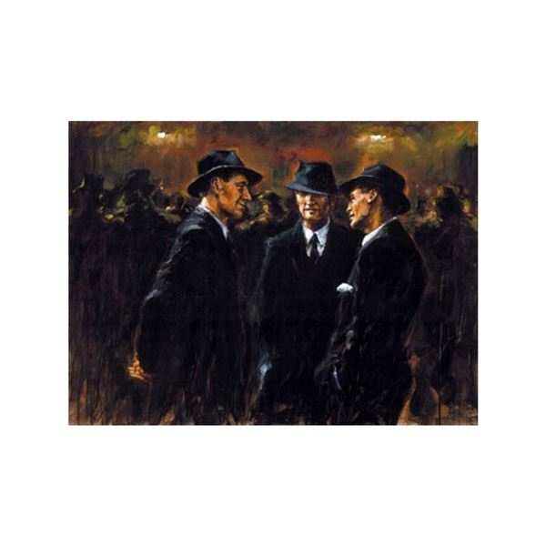 Fabian Perez,  Gathering/Las Brujas  Hand Textured Limited Edition Giclee on Board. Hand Signed and 