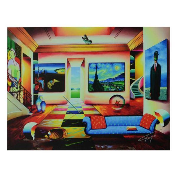 Ferjo, "The Salon" Limited Edition on Canvas, Numbered and Signed with Letter of Authenticity.