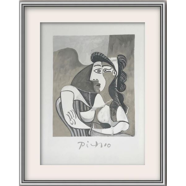 Pablo Picasso- Lithograph on Arches Paper "Femme Accoudee au Fauteuil"