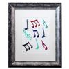 Image 1 : Patricia Govezensky- Original Collage Painting "Music Notes"