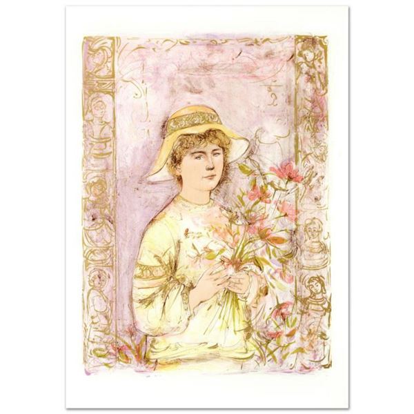 "Flora" Limited Edition Lithograph by Edna Hibel (1917-2014), Numbered and Hand Signed with Certific