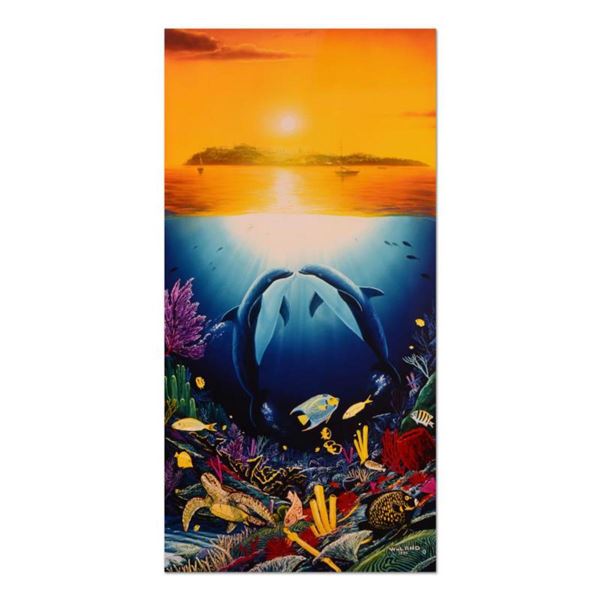 Wyland, "Paradise Found" Limited Edition Cibachrome, Numbered and Hand Signed with Certificate of Au