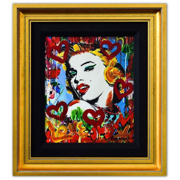 Nastya Rovenskaya- Mixed Media "Marilyn Monroe I"