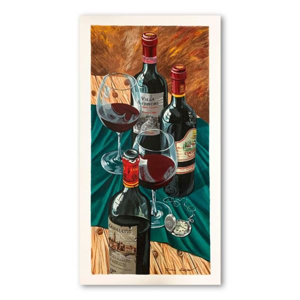 Dima Gorban,  Table for Two  Hand Signed Limited Edition Serigraph on Paper with Letter of Authentic