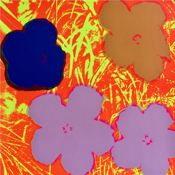 Andy Warhol- Silk Screen  Flowers 11.69 