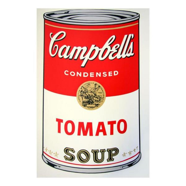 Andy Warhol  Soup Can 11.46 (Tomato Soup)  Silk Screen Print from Sunday B Morning.