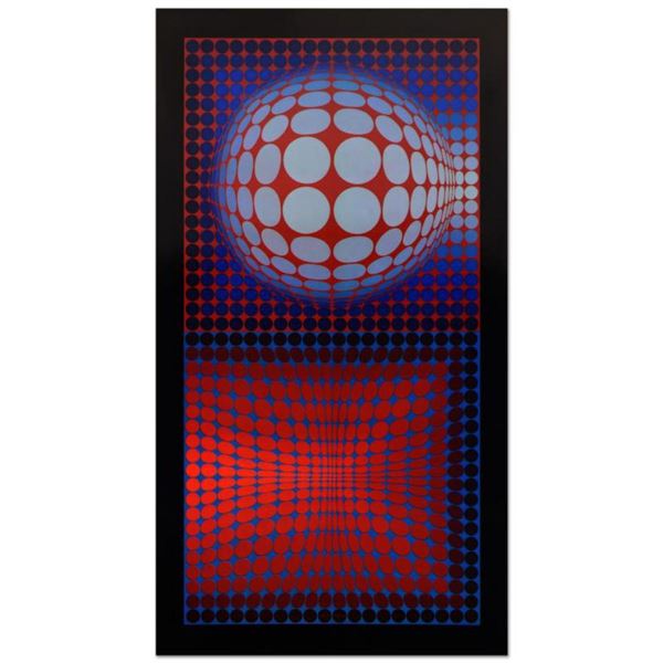 Victor Vasarely (1908-1997),  VP Host  Heliogravure Print, Titled Inverso.