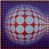 Image 2 : Victor Vasarely (1908-1997), "VP Host" Heliogravure Print, Titled Inverso.