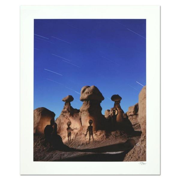 Robert Sheer,  Aliens in Goblin Valley Sign  Limited Edition Single Exposure Photograph, Numbered an