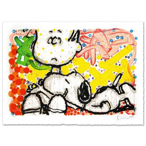 "Super Sneaky" Limited Edition Hand Pulled Original Lithograph by Renowned Charles Schulz Protege, T