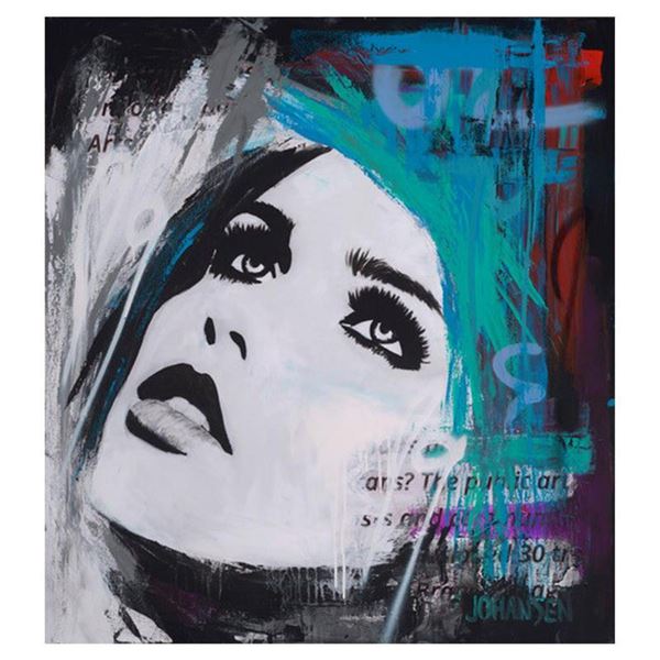 Jay Johansen, "Wistful" Hand Signed Original Painting on Canvas with COA.