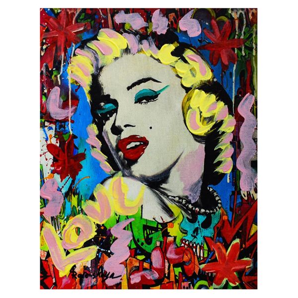 Nastya Rovenskaya- Mixed Media "Marilyn Monroe I"