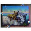 Image 1 : Ferjo, "Play Time" Original Painting on Canvas, Hand Signed with Letter of Authenticity.