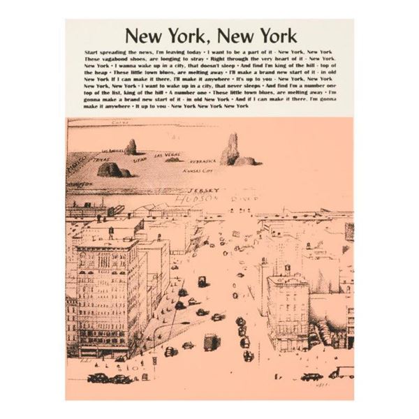 Ringo Daniel Funes (Protege of Andy Warhol's Apprentice, Steve Kaufman), "New York, New York" One-of