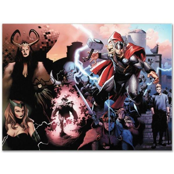 Marvel Comics  Thor #600  Numbered Limited Edition Giclee on Canvas by Oliver Coipel with COA.