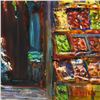 Image 2 : Elliot Fallas, "Italian Market" Original Oil Painting on Canvas, Hand Signed with Letter of Authenti