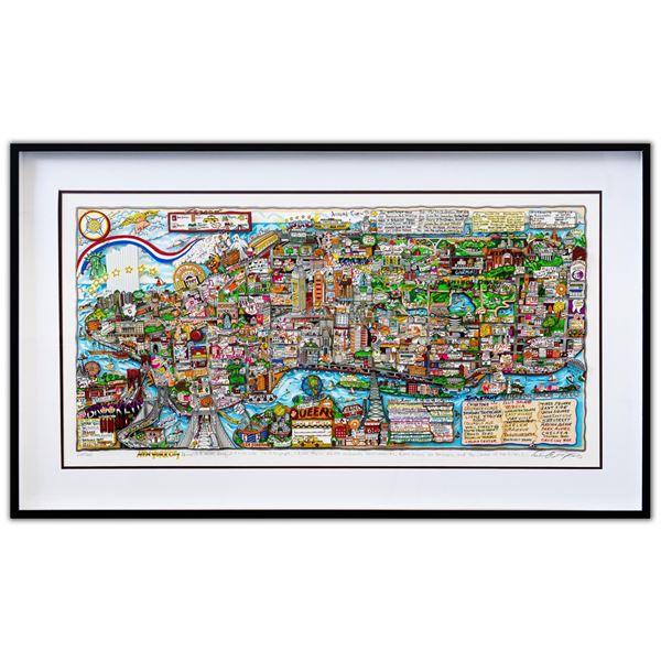 Charles Fazzino- 3D Construction Silkscreen Serigraph "NEW YORK IS…"