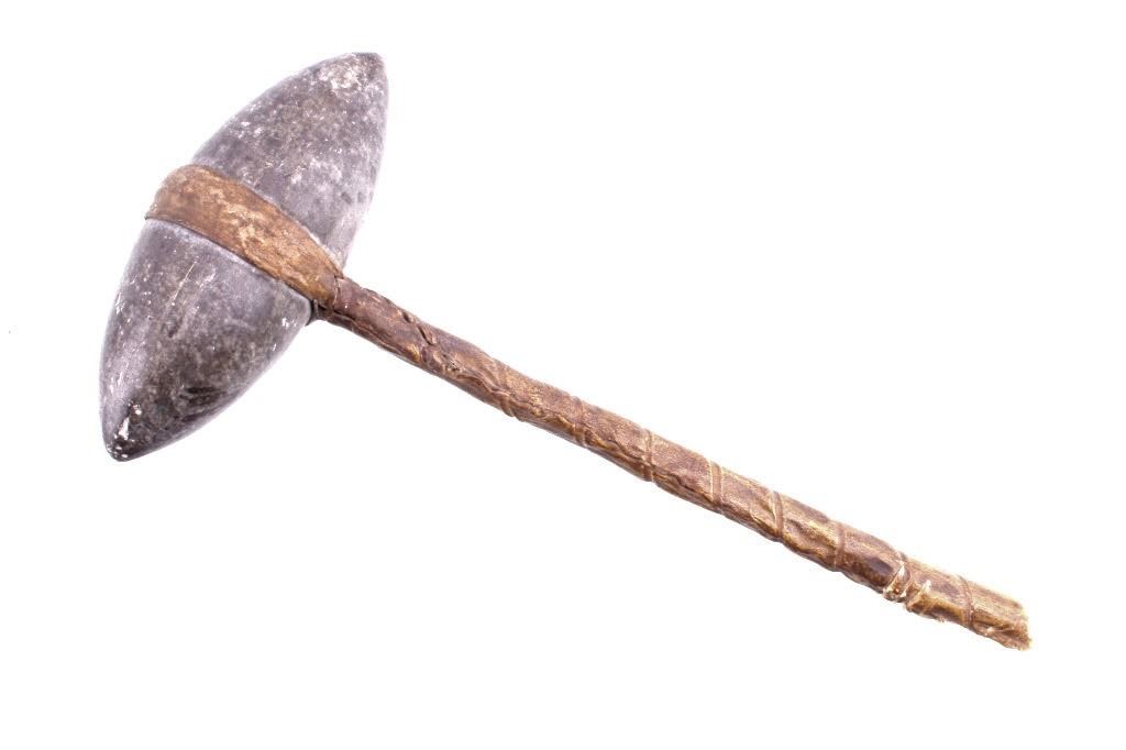 19th Century Sioux Bi-Point Stone Skullcracker