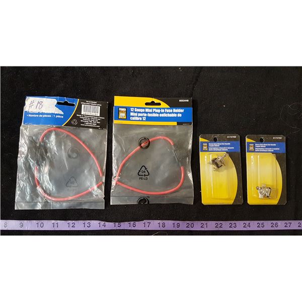 2 Toggle Switches & Fuse Holders