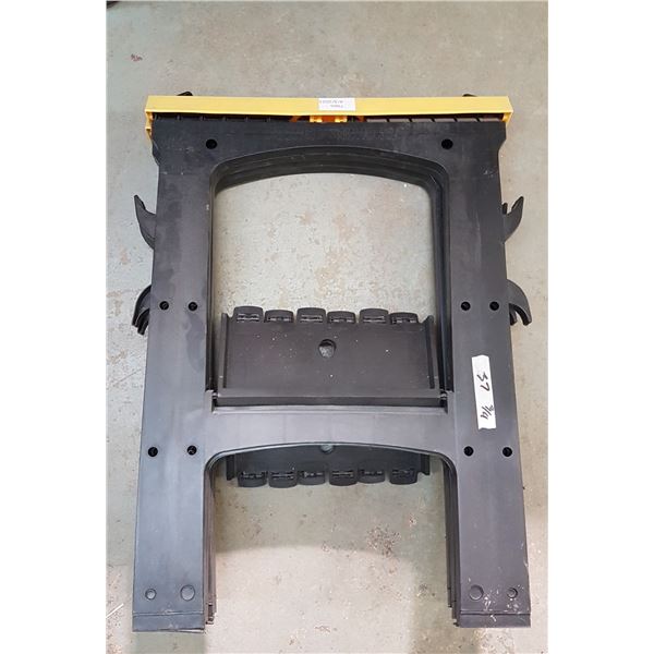 2 Folding Plastic Saw Horses (Some Damage)