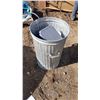 Image 1 : Metal Garbage Can & Contents