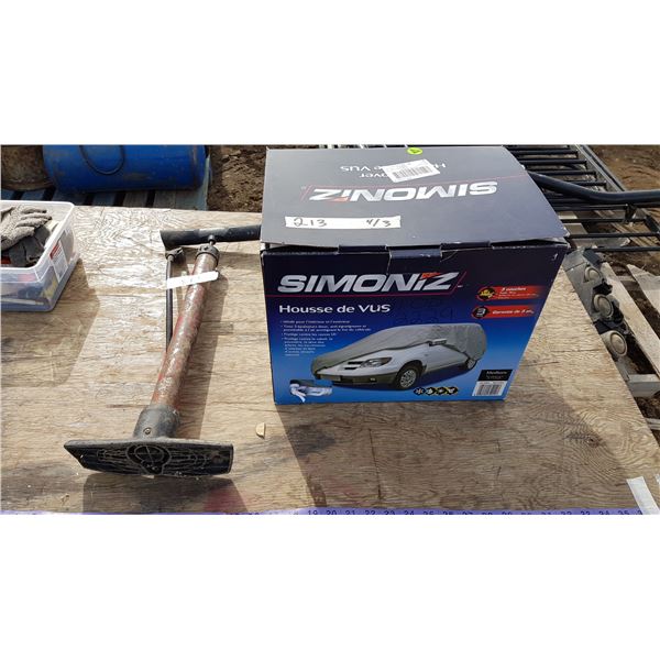 SUV Cover & Bicycle Pump