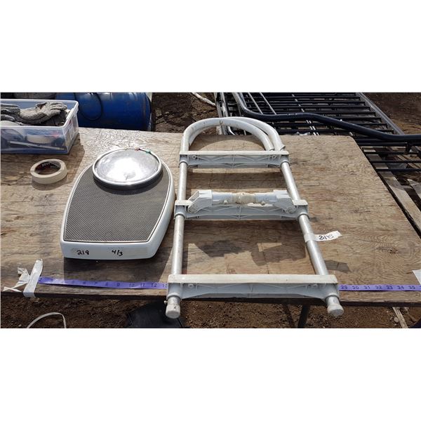 Boat Ladder & Vintage Scale