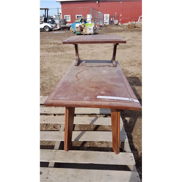 Vintage End Table (Needs Repair) 36" X 18" X 29"