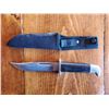Image 1 : "Buck Style" Stainless Hunting Knife + Sheath 6" Blade